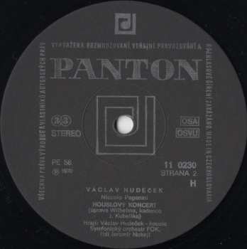 LP Václav Hudeček: Václav Hudeček (74 1)
