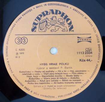 LP Václav Hybš: Hybš Hraje Polku 415870