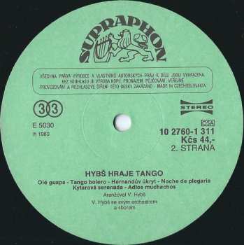 LP Václav Hybš Orchestra: Hybš Hraje Tango 383316