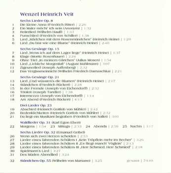 CD Václav Jindřich Veit: Du Bist Wie Eine Blume (Lieder von Wenzel Heinrich Veit) 459051