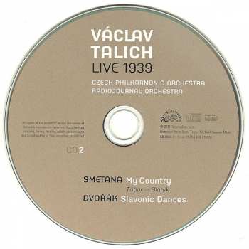 2CD Václav Talich: Live 1939 - My Country, Slovanské Tance 20676