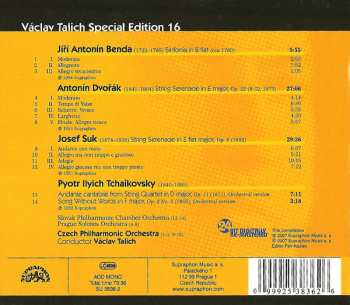 CD Václav Talich: Sinfonia In B Flat / Serenade In E / Serenade In E Flat / Andante Cantabile, Song Without Words 50709
