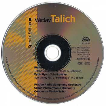 CD Václav Talich: Tristan Und Isolde, Prelude & Liebestod / Symphony 'Pathétique' In B Minor 50713