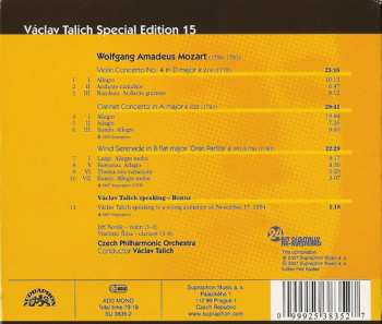 CD Václav Talich: Violin Concerto K 218, Clarinet Concerto K 622, Gran Partita K 361/370a 50708