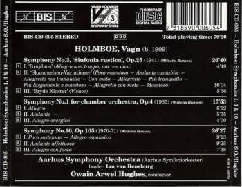 CD Vagn Holmboe: Symphony No. 1 / Symphony No. 3 / Symphony No. 10 281298