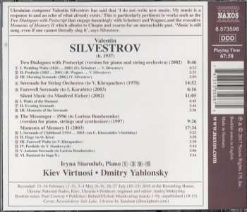 CD Valentin Silvestrov: Moments Of Memory II 120047