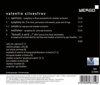 CD Valentin Silvestrov: Spectrums / Symphony no. 2 / Cantata / Meditation / Farewell, O World 292834