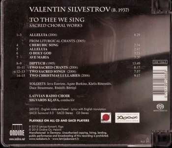 SACD Valentin Silvestrov: To Thee We Sing - Sacred Choral Works 470953
