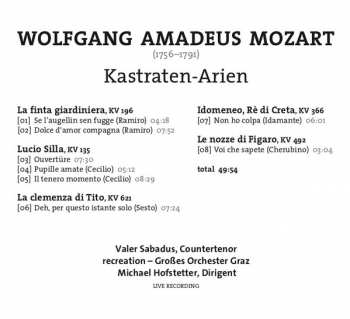CD Valer Barna-Sabadus: Mozart Castrato Arias  389046