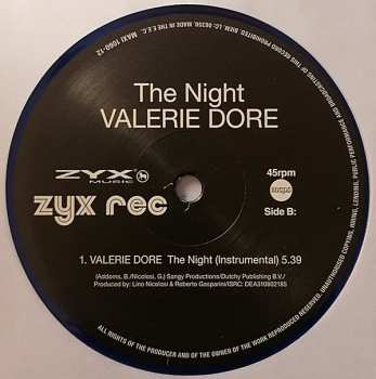 LP Valerie Dore: The Night LTD | CLR 122879