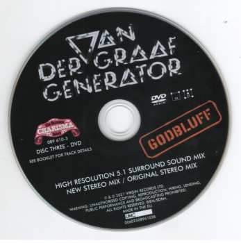 2CD/DVD Van Der Graaf Generator: Godbluff DLX 384003