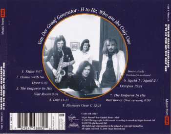 CD Van Der Graaf Generator: H To He, Who Am The Only One 15179