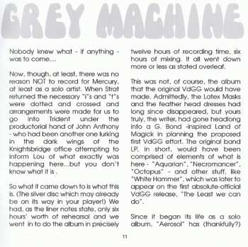 CD Van Der Graaf Generator: The Aerosol Grey Machine 1251