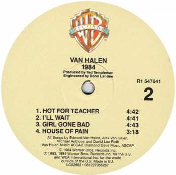 LP Van Halen: 1984 371221