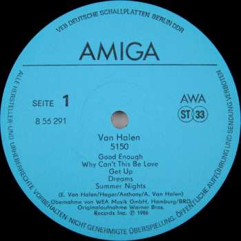 LP Van Halen: 5150