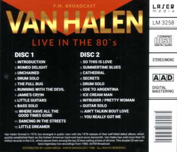 2CD Van Halen: Live In The 80's 426982