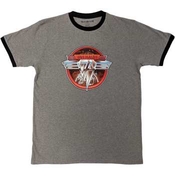Merch Van Halen: Van Halen Unisex Ringer T-shirt: Circle Logo (medium) M