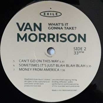 2LP Van Morrison: What's It Gonna Take? 381904