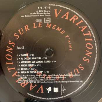 LP Vanessa Paradis: Variations Sur Le Même T'Aime 497760