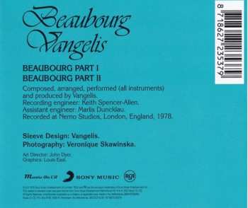 CD Vangelis: Beaubourg 365301
