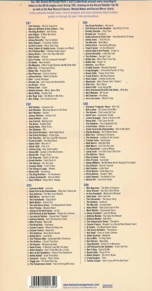 6CD Various: 1961 British Hit Parade Britain's Greatest Hits Volume 10 Part 1 January - June