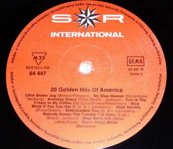 LP Various: 20 Golden Hits Of America