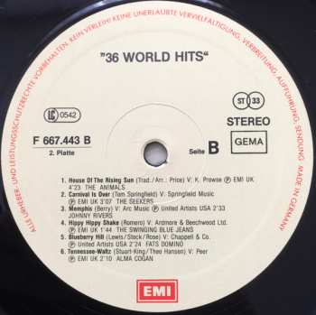 3LP/Box Set Various: 36 World Hits