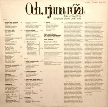 LP Various: Ach, schöne Rose - Och, rjana róža - Sorbische Lieder und Tänze 283543