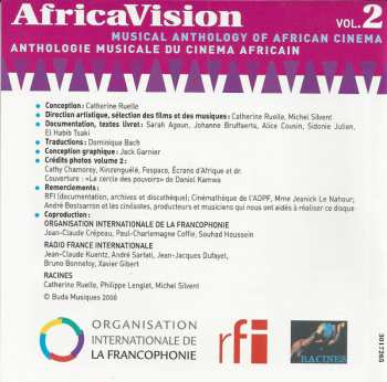 CD Various: AfricaVision Vol. 2 - Musical Anthology Of African Cinema / Anthologie Musicale Du Cinema Africain - 50 Ans De Cinema Africain / 50 Years Of African Cinema 326573