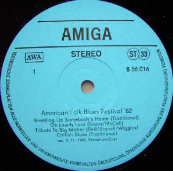 LP Various: American Folk Blues Festival '82 50409