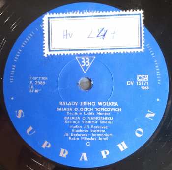 LP Various: Balady Jiřího Wolkra 124761