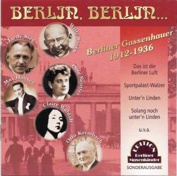 Album Various: Berlin, Berlin... (Berliner Gassenhauer 1912-1936)