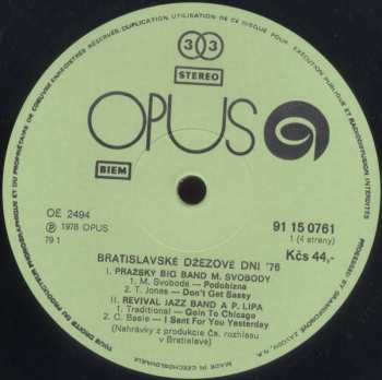 2LP Various: Bratislavské Džezové Dni 1976 (2xLP) 68956