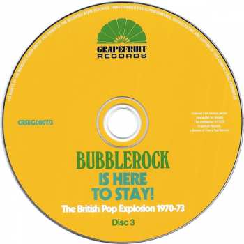 3CD Various: Bubblerock Is Here To Stay! (The British Pop Explosion 1970-73) 93618