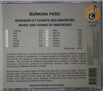 CD Various: Burkina Faso - Musiques Et Chants Des Minorités = Music And Songs Of The Minorities 246896