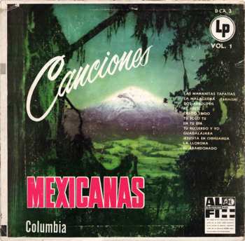 Album Various: Canciones Mexicanas Vol. 1