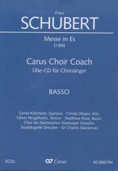 3CD Various: Carus Choir Coach: Schubert, Messe Es-dur D.960 (bass) 481024