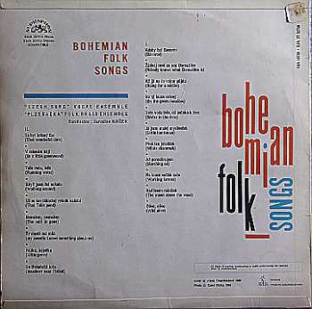 LP Various: Bohemian Folk Songs 106640