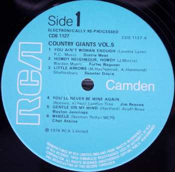 LP Various: Country Giants Vol. 5 384785