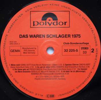 LP Various: Das Waren Schlager 1975 325212