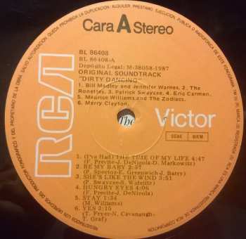 LP Various: Dirty Dancing (Original Soundtrack From The Vestron Motion Picture)