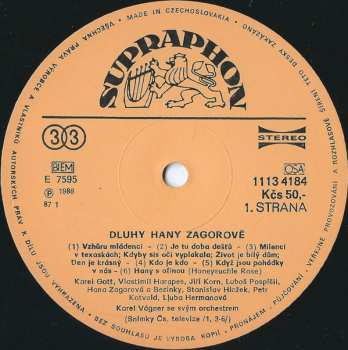 LP Various: Dluhy Hany Zagorové 130365