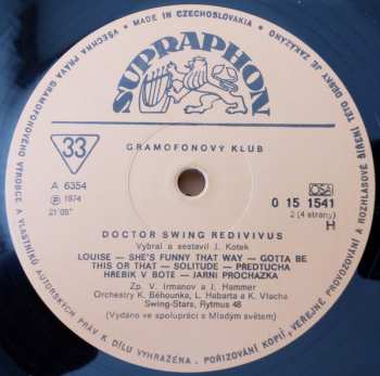 2LP/Box Set Various: Doctor Swing Redivivus (Československý Swing Do Roku 1947) (2xLP + BOX + BOOKLET) 50063