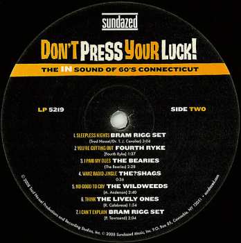 2LP Various: Don't Press Your Luck! The In Sound Of 60's Connecticut LTD 357347