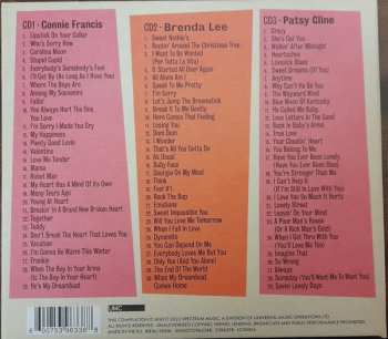 3CD Various: Dreamboats & Petticoats Presents... Connie Francis/ Brenda Lee/ Patsy Cline 532081