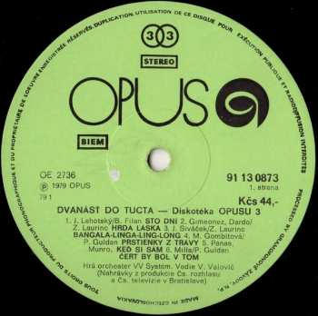 LP Various: Dvanásť Do Tucta - Diskotéka Opusu 3 153625