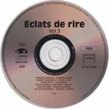 CD Various: Éclats De Rire Vol. 3 254064