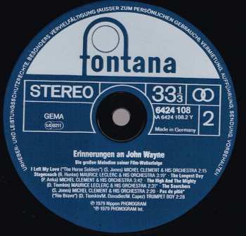 LP Various: Erinnerungen An John Wayne