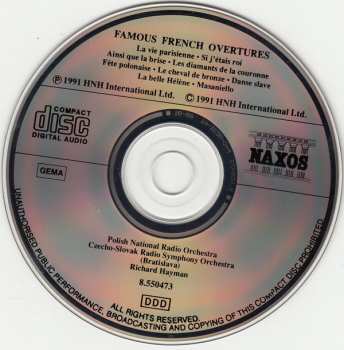 CD Various: Famous French Overtures 328800