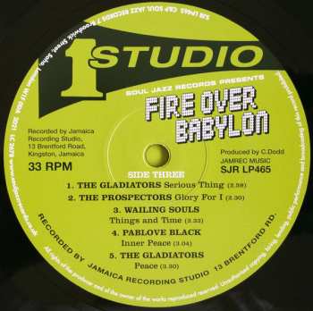 2LP Various: Fire Over Babylon (Dread, Peace And Conscious Sounds At Studio One) 76761